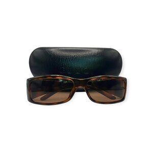 Gucci Sunglasses Rectangle Brown 
Slim Vintage  Authentic Retro Y2K